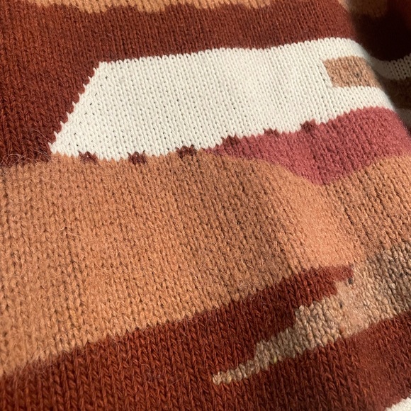 Elsamanda Anthropologie earth tone alpaca sweater size large made in Italy - Picture 3 of 5